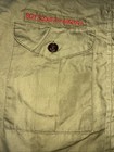 Vintage Olive Green Approximate Extra Large Boy Scout Long Slv Uniform Shirt  21