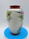 Vintage Kutani Japanese Miniature Porcelain Vase Hand-painted Phoenix Roses  5   