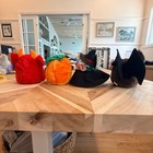 Swibco Puffkins Halloween Plush Set Devil Pumpkin Witch Bat Vintage 90s 4pc Nwt