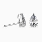 Diamond Stud Earrings 1 00 Ctw Lab Grown Vs1 Ef Pear Igi Cert  14k White Gold