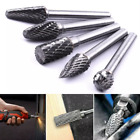 5pcs Tungsten Carbide Burrs Rotary Burr Set Head 1 4   Shank Die Grinder Bit Us