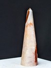 Carnelian Tower Druzy Quartz Point Crystal Large Chakra Obelisk Gemstone Mineral