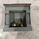 New Maileg Doll House Fireplace Dusty Green Miniature Dollhouse Furniture Mouse