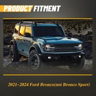 Fender Flares For 2021 2025 Ford Bronco Not Sport 4pcs Black Matte Q235a Steel