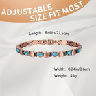 100  Pure Copper Magnetic Bracelet Women Arthritis Pain Relief Strength
