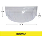 Economy Round Bubble Window Well Cover 39 In W X 17 In D X 15 In H  1 12  Thick