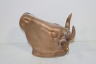 Bronze Bull Head - E g  Washburne Weathervane Head Only- Very Rare Size