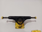Vintage Tensor Lo Skateboarding Trucks Black Yellow 7 5  Axel Slider Plates