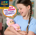Baby Monkey Minis     Luna Lemon  Interactive Pet Toy  20  Sounds   Reactions  Sof