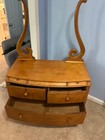 Antique American Birdseye Maple Vanity Dresser With Mirror C 1900