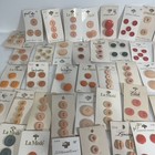 Vintage Large Lot Of New Antique Buttons On Cards - Mixed 50 Cards