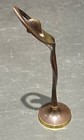Vintage Modernist Brass Ballerina Sculpture Abstract Female Figure 7    