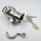 Ergonomic Stainless Steel Stealth Lock Male Chastity Device Cage Lock Ring