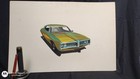 Vtg Orig Large 30  Painting Illustration Advertising Promo Pontiac Lemans  30