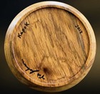 Kapok Wood Hollow Form Bowl Hand Turned Artist Signed Vic Johnson 2012