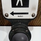Vintage Retired Crosswalk Pedestrian Push Button Porcelain Sign  Mc Cain