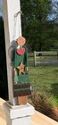 Vintage Primitive Farmhouse Folk Art Hand Made Angel Wall Hanging Christmas 36 
