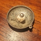 Mexico 925 Sterling Silver Sombrero Charm Pendant  Floral