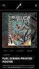 Metallica Fuel 2026 Met Store Poster By Tony Squindo Sold Out Rare Authentic