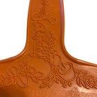 Vintage Mcm Mushroom Orange Plastic Cutting Board Veggie Fruit Design Farm House