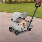 4 Wheels Small Pet Dog Stroller For Shopping Walking For Small Dogs Cats New