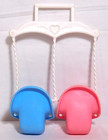 Fisher Price Loving Family Dollhouse 1993 Double Porch Swing Pink Blue Twin Baby