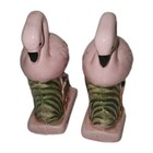 Vintage Bahamas Flamingo Salt   Pepper Shakers Pink Souvenir Ceramic Set