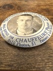 1920 s Chauffeur Photo Studio Celluloid Advertising Pocket Mirror  - Syracuse Ny