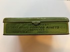 Vintage Antique Bevel Pointed Rivets Tin