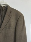 Geoffrey Beene Men   s Size 40r Brown Herringbone Wool Blazer Sports Coat Made