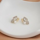 Elegant 925 Sterling Silver Women Earrings Crystal Hollow Butterfly Stud 1272