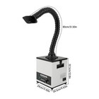 100w Fume Extractor Smoke Purifier Strong Smoke Absorber Filtration 225m   h