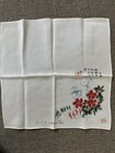 Lot Of 6 Vintage Hankies Cotton Lace Linen Embroidery Different Countries