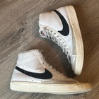 Nike Blazer Mid  77 Retro Vintage Shoes White Leather Mens 9 5 Uk 8 5 Eu 43