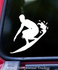 Surfer Man Boy Vinyl Decal Sticker - Surfboard Wave Surfing Hi Ca