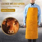 Leather Welder Apron Heavy Duty Flame Retardant Welding Work Protective Apron