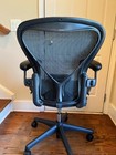 Herman Miller Aeron Chair Fully Loaded With Posturefit Turquoise Color  size B  