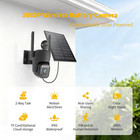 Solar Camera Outdoor Wireless  360   Wi-fi Home Security Cameras   5200mah Batter