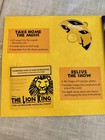 Disney The Lion King Broadway s Musical Program W  Tri-fold Cast Insert