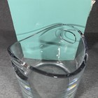 Tiffany   Co  Crystal Modernist Ice Bucket W  Integrated Handles Signed W box