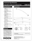 Moen Csr2164nl Curved Adjustable Shower Rod 54   -72    In Polished Nickel