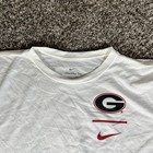 Nike Georgia Bulldogs Dri-fit T-shirt Men s Size Xl White Performance New