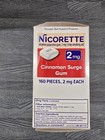 Nicorette Nicotine Gum 2mg Stop Smoking Aid 160 Ct Coated Cinnamon Surge 04 2028