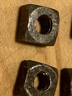 8 Vintage Reclaimed Crusty Square Nuts 1 4   Nc For Antique Restoration