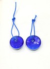 Talisman Evil Eye Blue White Glass Charm Lot Of 2