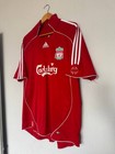 Vintage 2006 2007 Liverpool Fc Adidas Jersey Gerrard 8 Home Football Shirt Xl