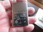 Vintage Nos Zippo Cigarette  lighter Street Chrome Paradise pacific Hawaii J 02
