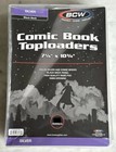 Bcw Comic Book Toploaders  2  Silver-age Size  W  Black Back -  Free Shipping 