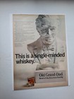 1966 Old Grand Dad  Single Minded Whiskey Vintage Print Ad
