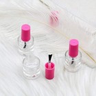 20 Pack 8ml Empty Nail Polish Bottles With Brush Cap Refillable Glass Containers